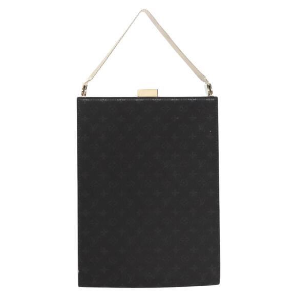 LOUIS VUITTON Monogram Satin Ange GM Hand Bag Black M92100 - Picture 2 of 16